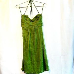 ✨Green Silk Amsale Dress✨